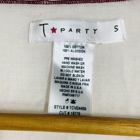 T Party Embroidered Cotton Open Boho Cardigan Size Small Women’s - Picture 6 of 7